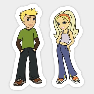 Polly Pocket and Rick Sticker